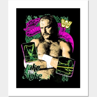 Jake The Snake Roberts Neon Posters and Art